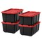 IRIS USA 27Gal Heavy-Duty Storage Plastic Bin Tote Container for Garage with Durable Lid
